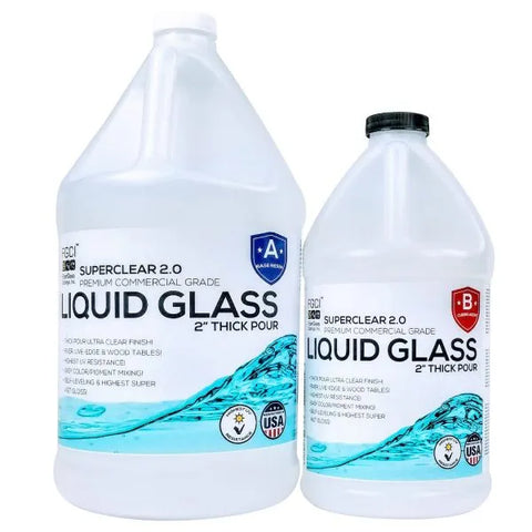 Liquid Glass Epoxy Deep Pour – 1.5 Gallon Kit