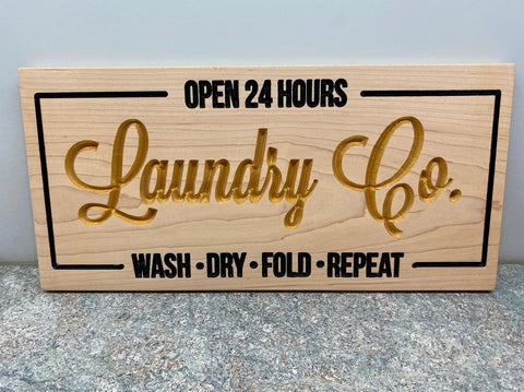 Laundry Co. Sign