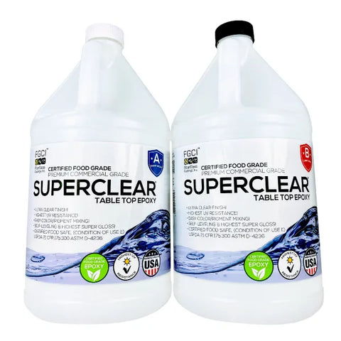 Super Clear Table Top Epoxy – 2 Gallon Kit