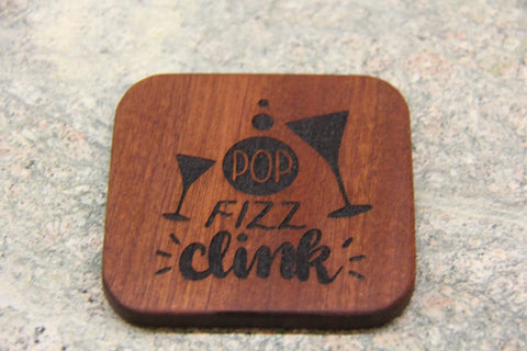 “Pop, Fizz, Clink” Coasters