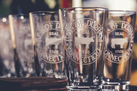 Etched Pint Glasses