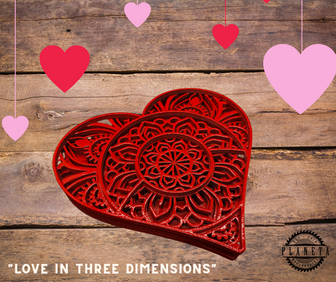 “Love that NEVER Ends” – 3D Hearts